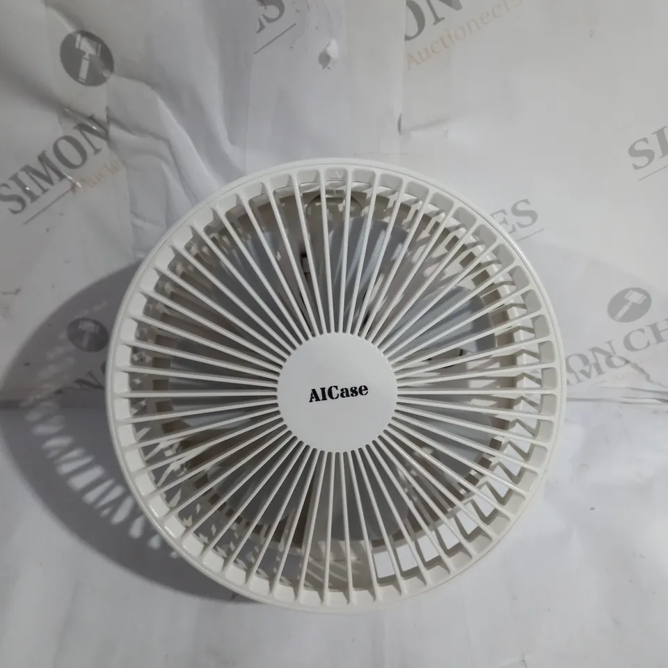 AI FOLDING FAN IN WHITE