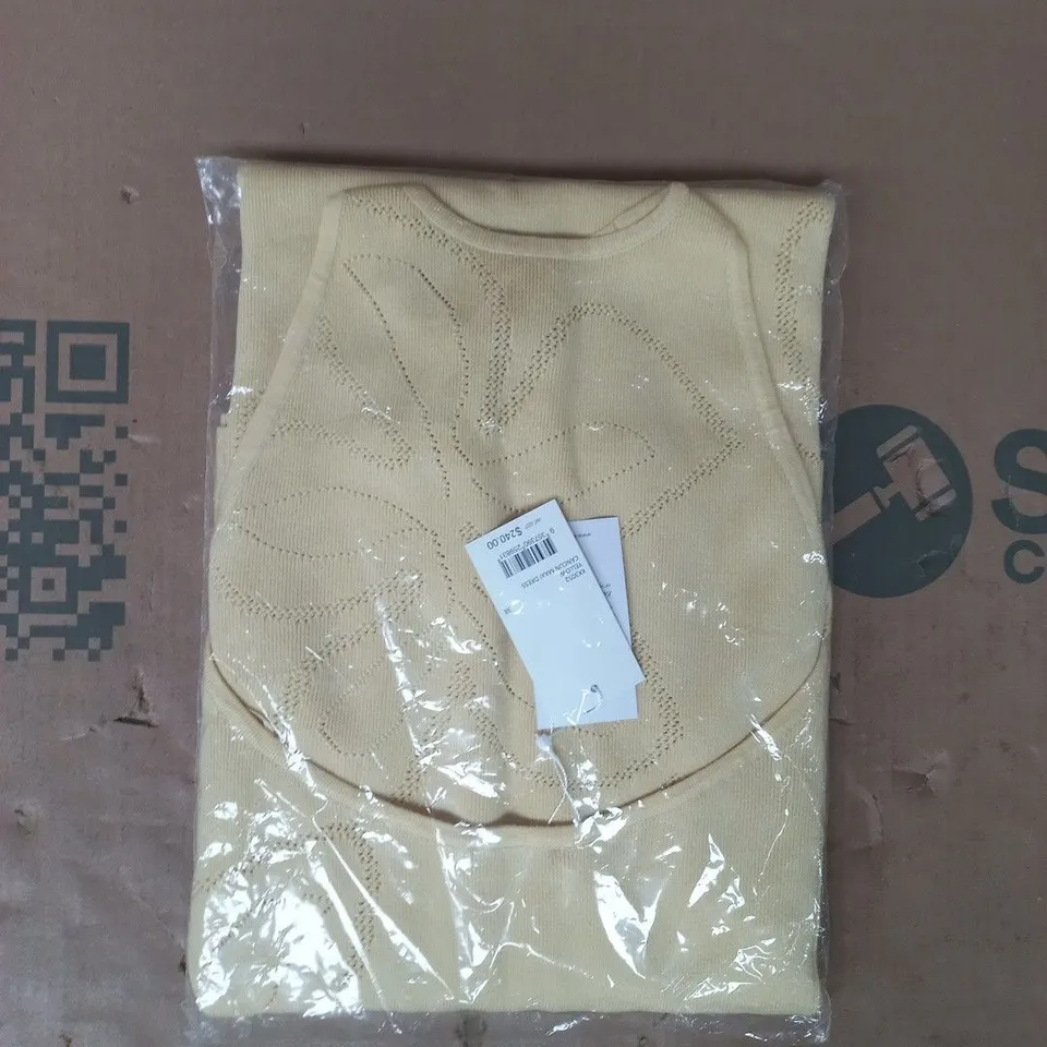 BAGGED KOOKAI CANCUN MAXI DRESS IN YELLOW SIZE 38