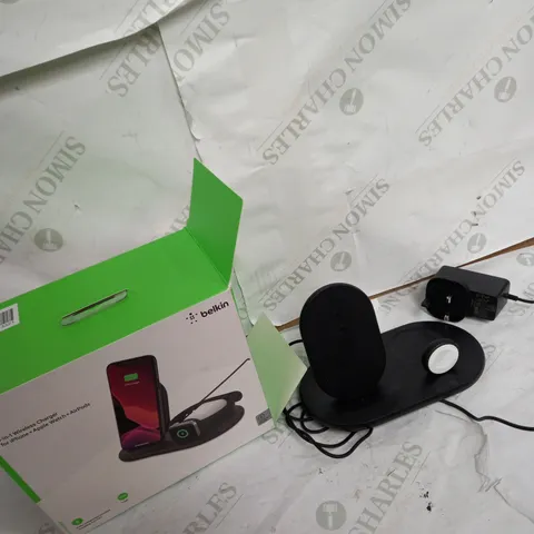 BELKIN 3 IN 1 WIRELESS CHARGER FOR IPHONE APPLE WATCH AND AIRPODS
