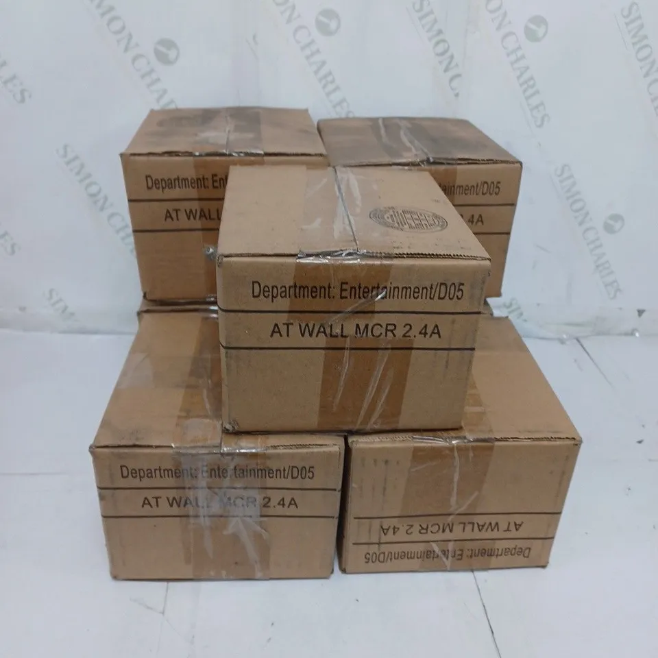 LOT OF 7 BOXES OF USB CHARGING CABLES WITH PLUG. 3 PER BOX