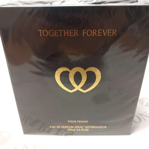 BOXED AND SEALED TOGETHER FOREVER POUR FEMME EAU DE PARFUM 100ML