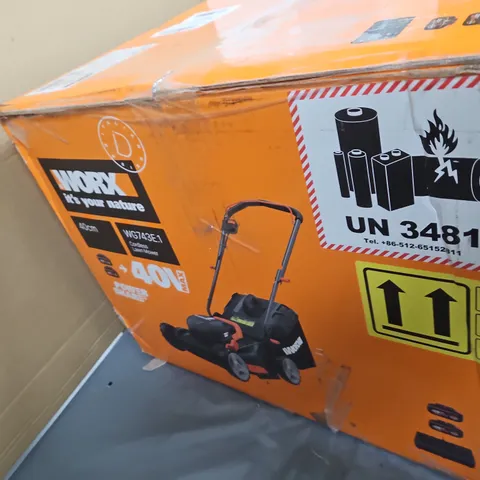 WORX IntelliCut Lawnmower – 40V Battery, Collection Only