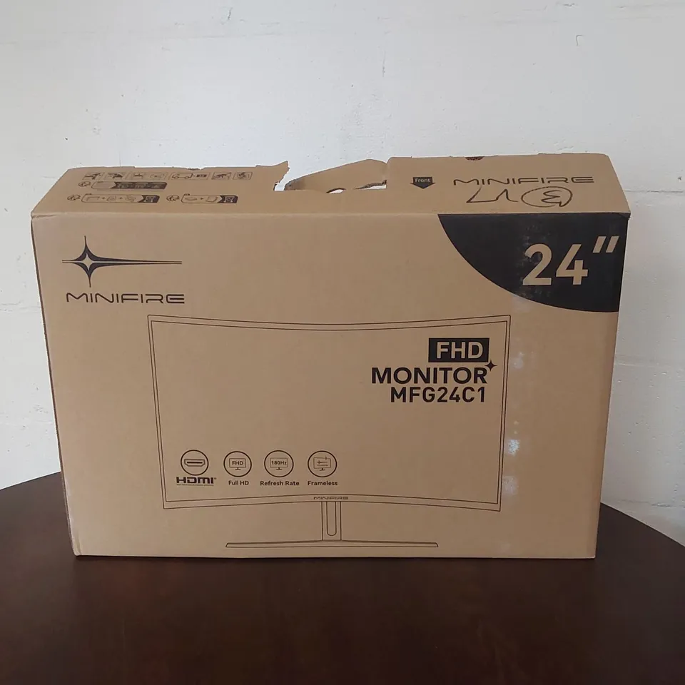BOXED MINIFIRE 24 INCH CURVED GAMING MONITOR 180HZ // MODEL: MFG24C1