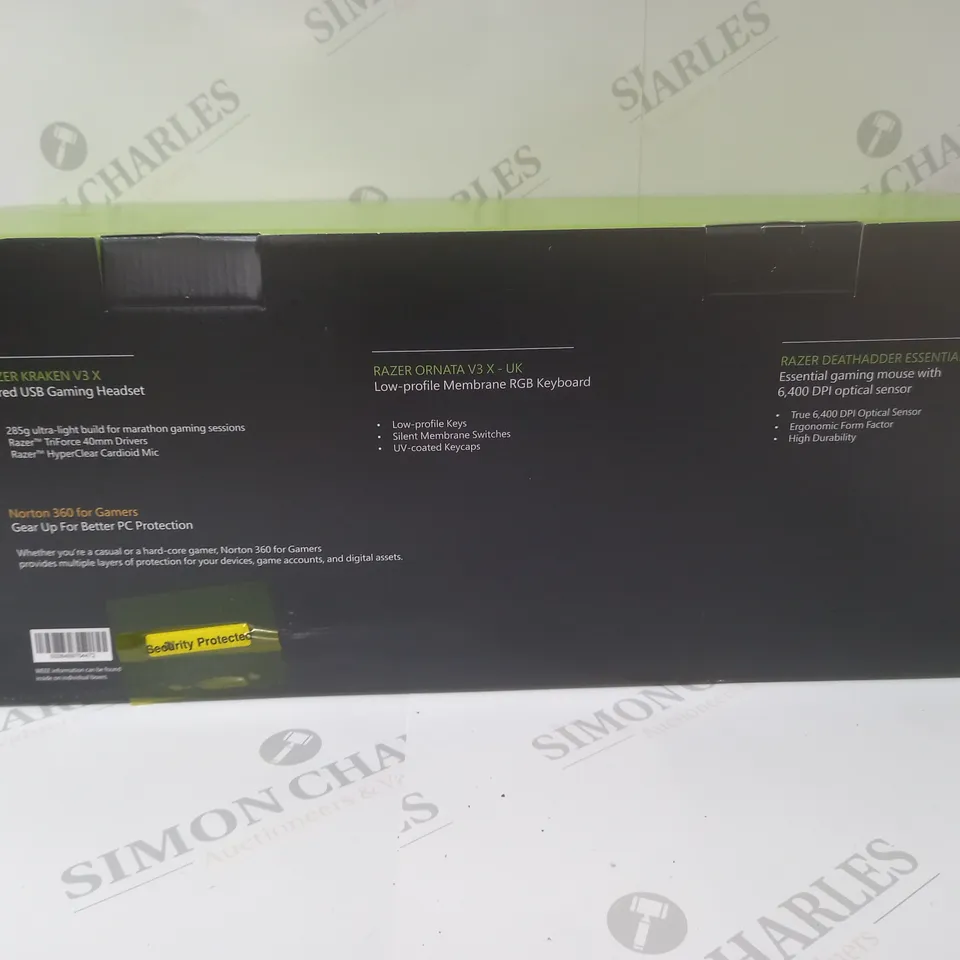 BRAND NEW BOXED RAZER GAMING BUNDLE 3 IN 1 TO INCLUDE - GAMING HEADSET, MEMBRANE RGB KEYBOARD AND ESSENTIAL GAMING MOUSE