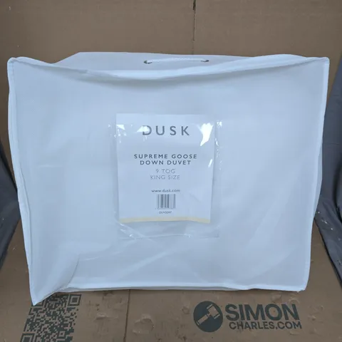 DUSK SUPREME GOOSE DOWN DUVET 9 TOG KING SIZE