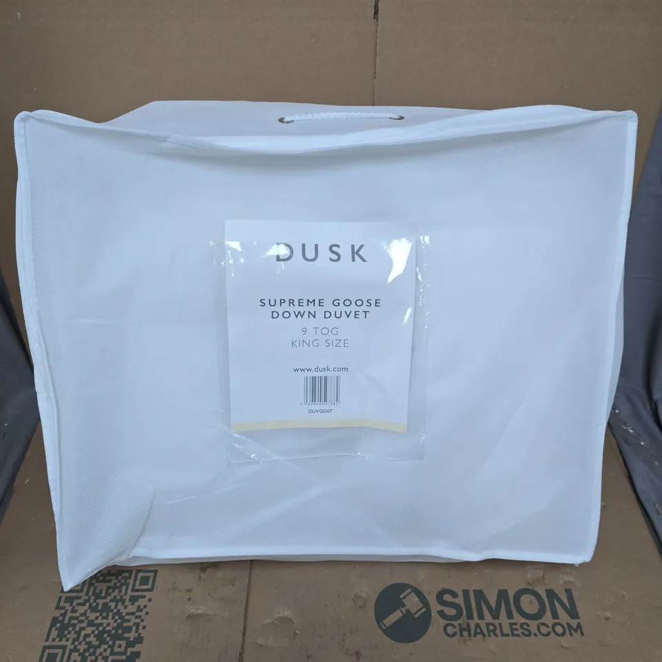 DUSK SUPREME GOOSE DOWN DUVET 9 TOG KING SIZE