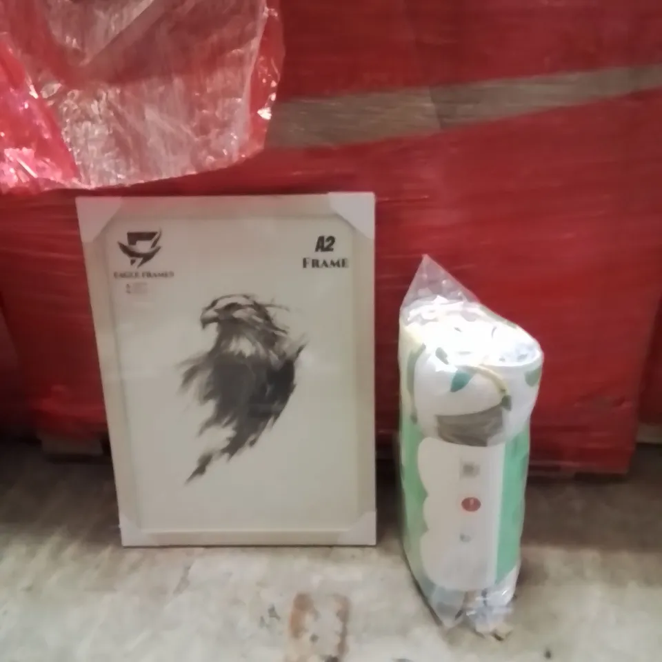 PALLET OF ASSORTED HOUSEHOLD GOODS AND PRODUCTS TO INCLUDE;A2 PICTURE FRAME,NAP MAT