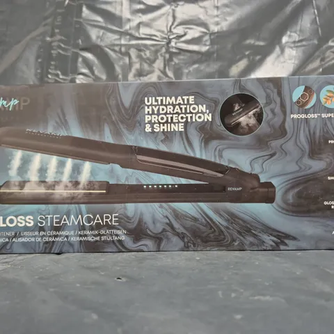 BOXED REVAMP PROGLOSS STEAMCARE CERAMIC STRAIGHTENER ST-1600-GB
