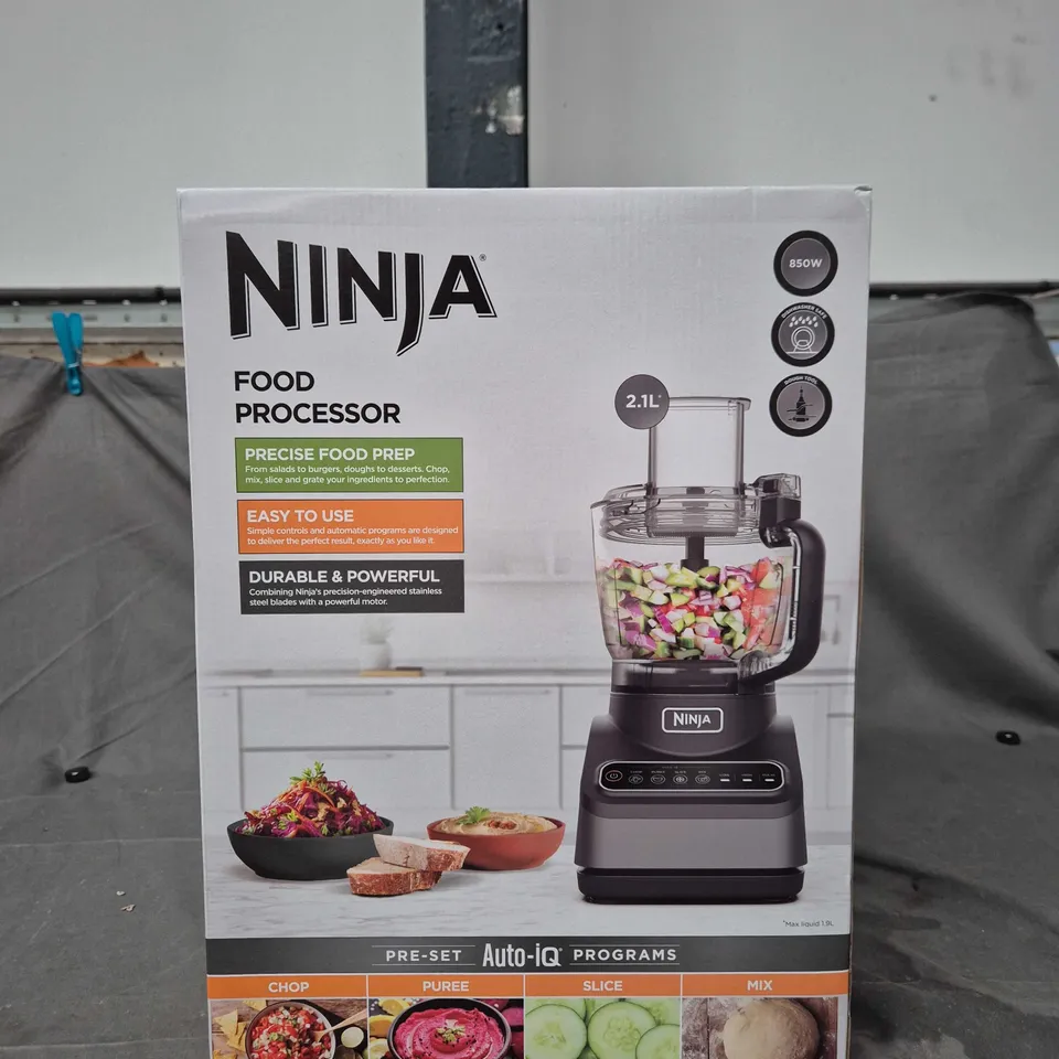 NINJA FOOD PROCESSOR – 2.1L, 850W, AUTO-IQ PROGRAMS (BOXED)