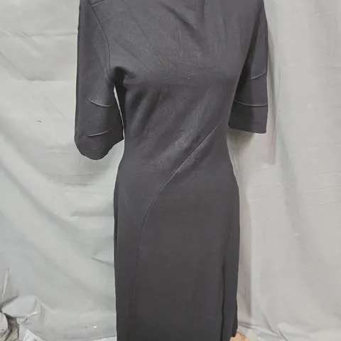 JIGSAW ANGLED SEAMS JERSEY DRESS IN BLACK SIZE XS