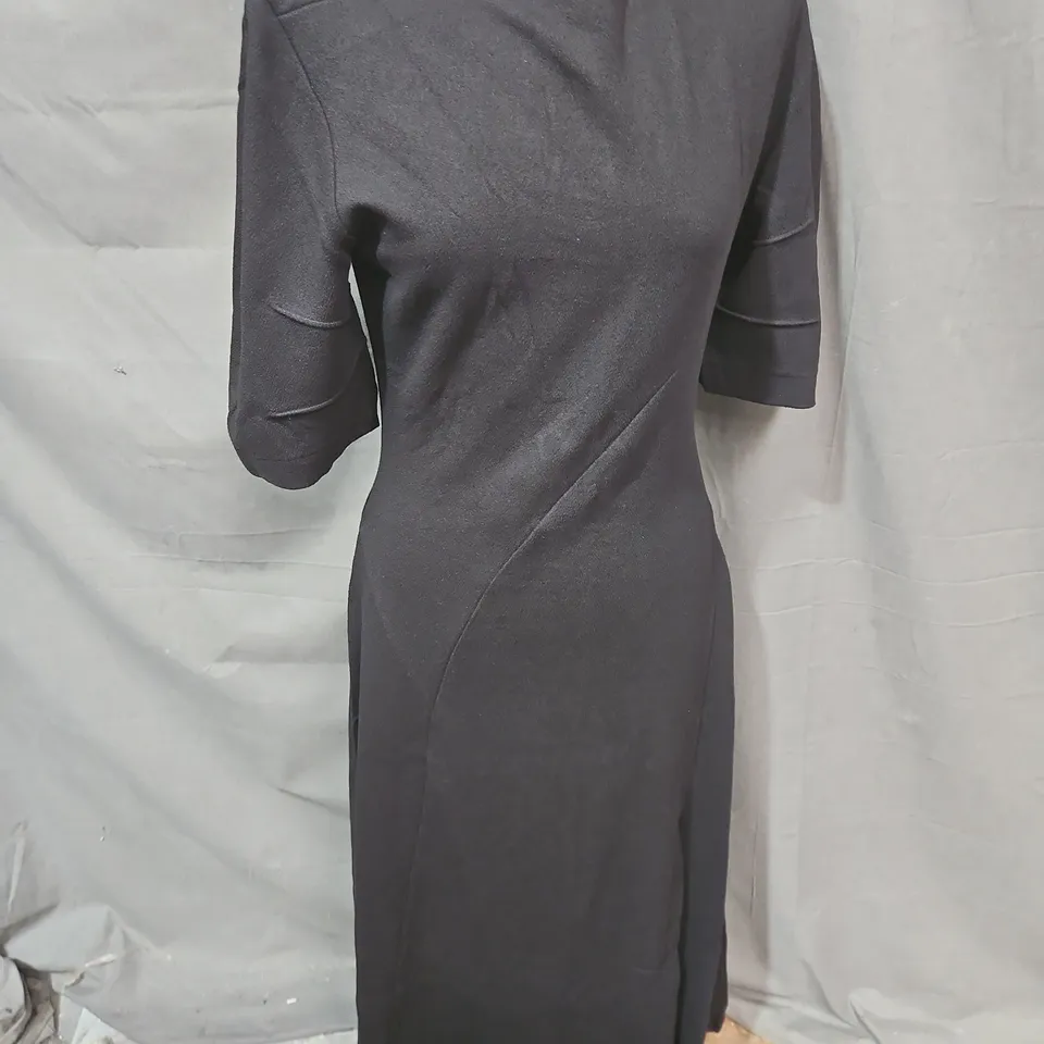 JIGSAW ANGLED SEAMS JERSEY DRESS IN BLACK SIZE XS