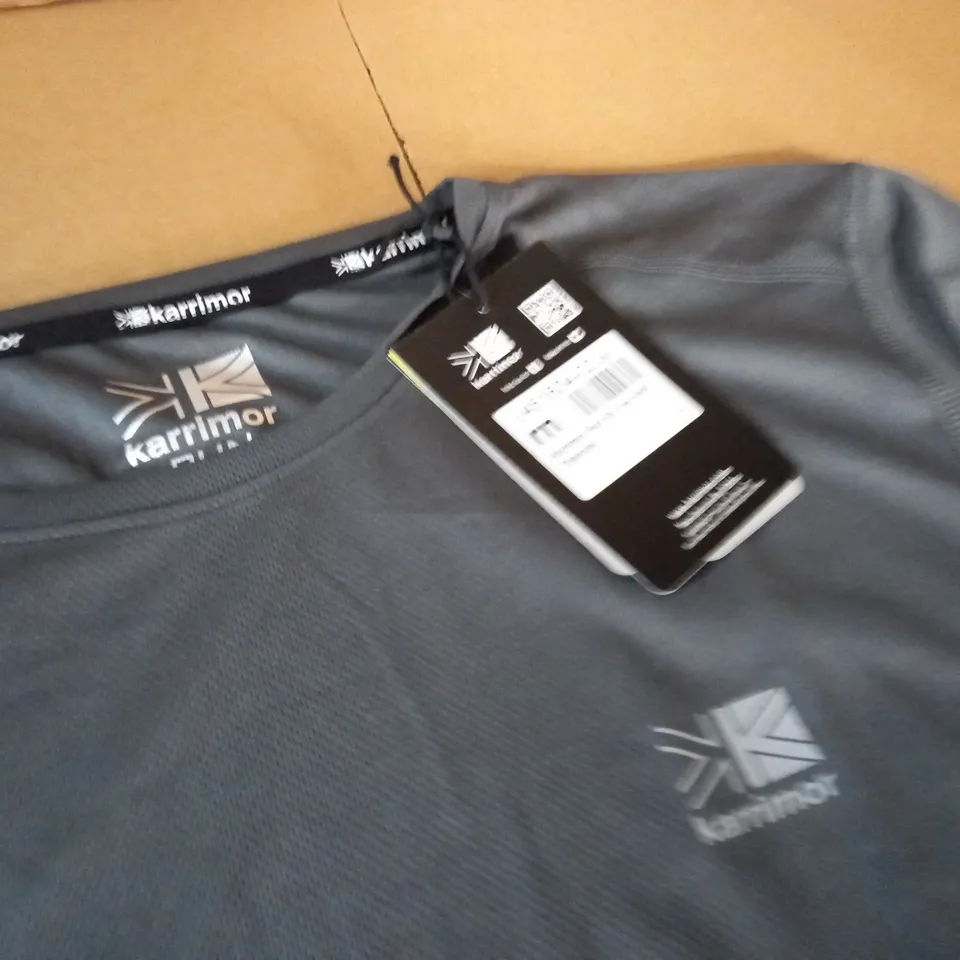 KARRIMOR RUN SS T-SHIRT IN CHARCOAL - L