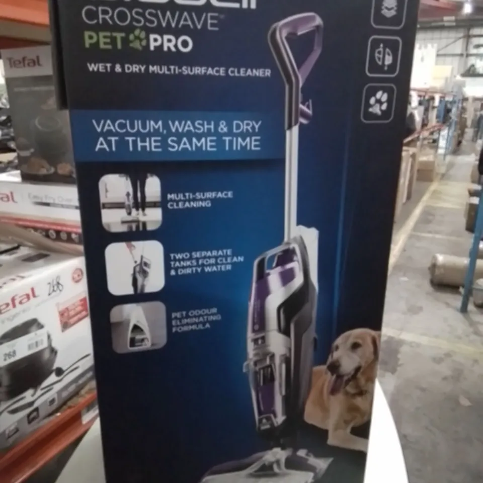 BOXED BISSELL CROSSWAVE PET PRO WET & DRY MULTI SURFACE CLEANER