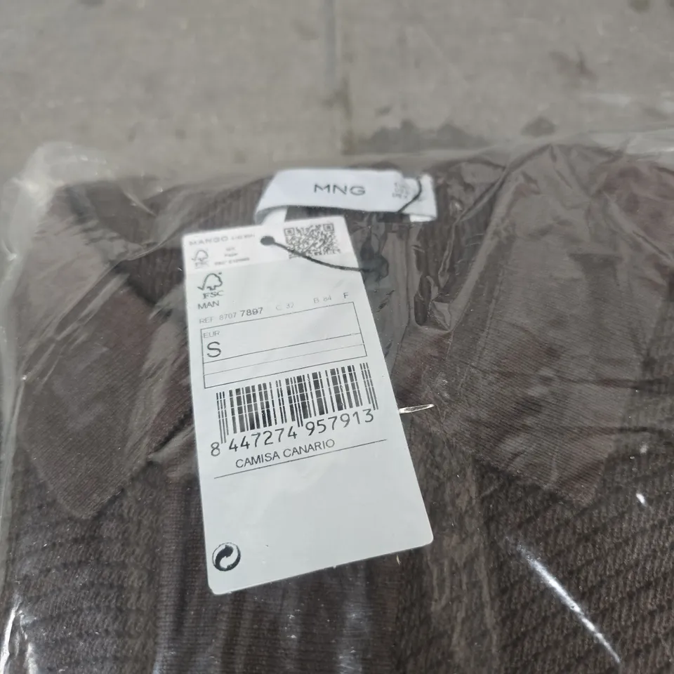 MANGO MNG WOMEN'S BROWN KNIT CARDIGAN SMALL