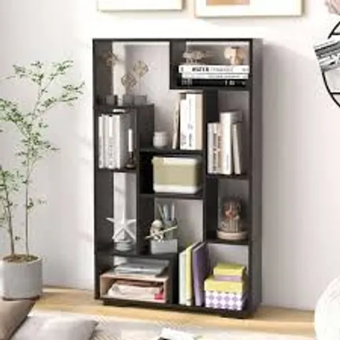 BOXED 120CM TALL BOOKSHELF WITH ANTI TIPPING KITS FOR HOME OFFICE 