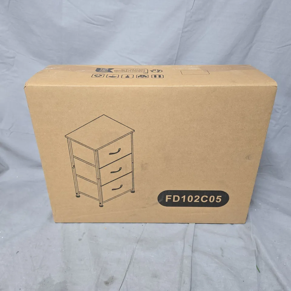 SOMDOT CHEST OF DRAWERS WITH 3 DRAWERS IN BLACK