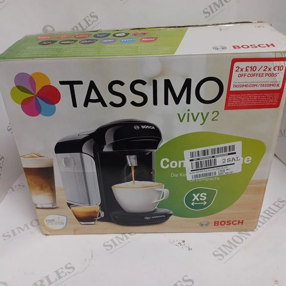 TASSIMO VIVY 2 COFFEE MACHINE - BLACK RRP £105