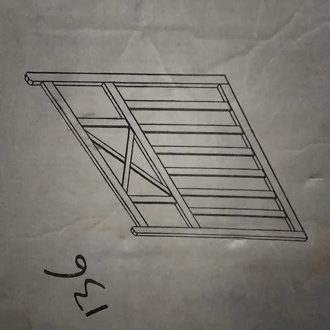 BOXED DARPHE WOODEN DOOR