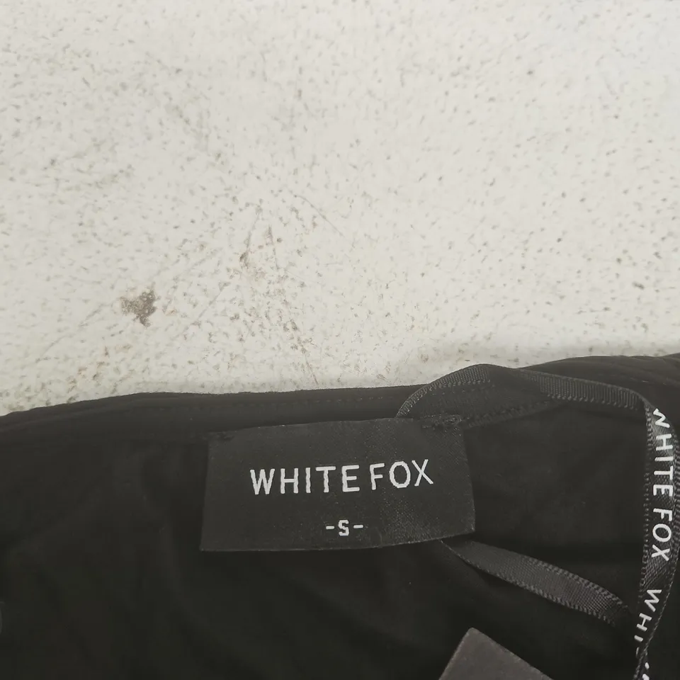 WHITE FOX FUN AND FLIRTY LONG SLEEVE TOP – BLACK, UK SMALL