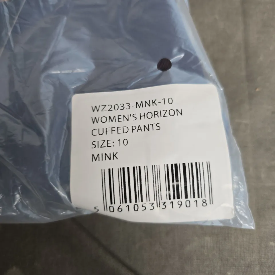 BAGGED BAM WOMEN'S HORIZON CUFFED PANTS – MINK, SIZE 10
