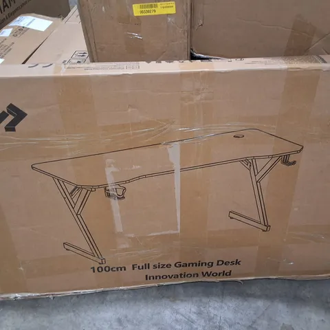BOXED 100CM FULL-SIZE GAMING DESK - BLACK