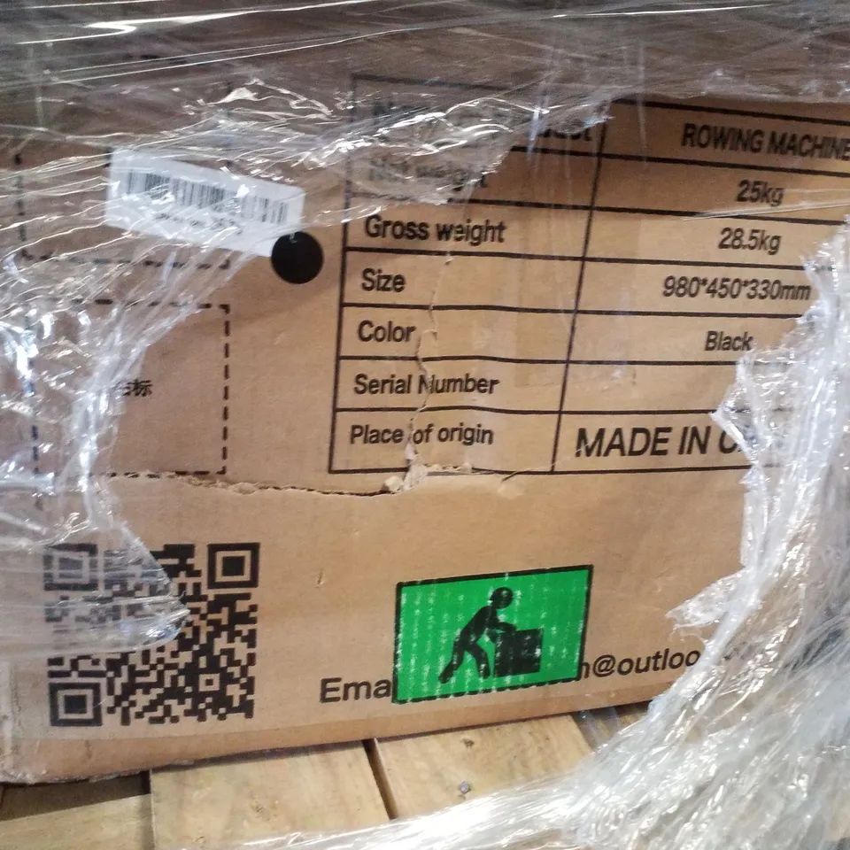 PALLET CONTAINING ASSORTED ROWING MACHINES 