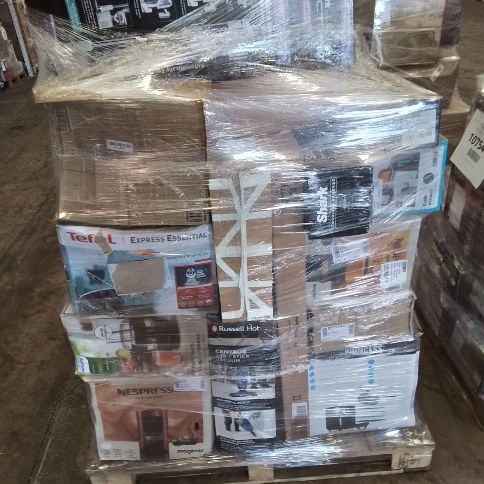 PALLET OF APPROXIMATELY 31 UNPROCESSED RAW RETURN HOUSEHOLD AND ELECTRICAL GOODS TO INCLUDE;