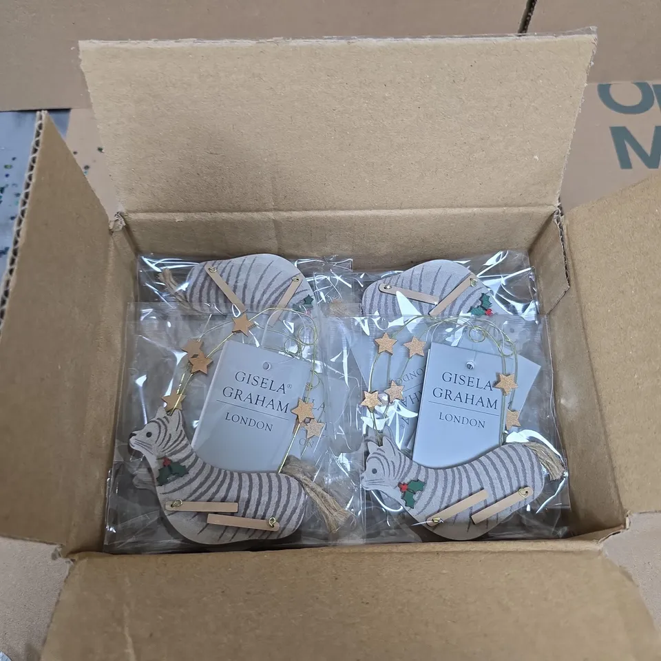 BOX OF APPROXIMATELY 24 GISELA GRAHAM CAT HANGING TREE DECORATIONS