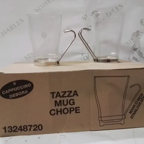 BOXED BORGONOVO TAZZA MUG CHOPE APPROXIMATELY 6