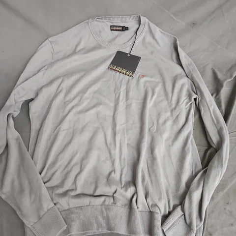 NAPAPIJRI GEOGRAPHIC SWEATSHIRT – GREY, SIZE L