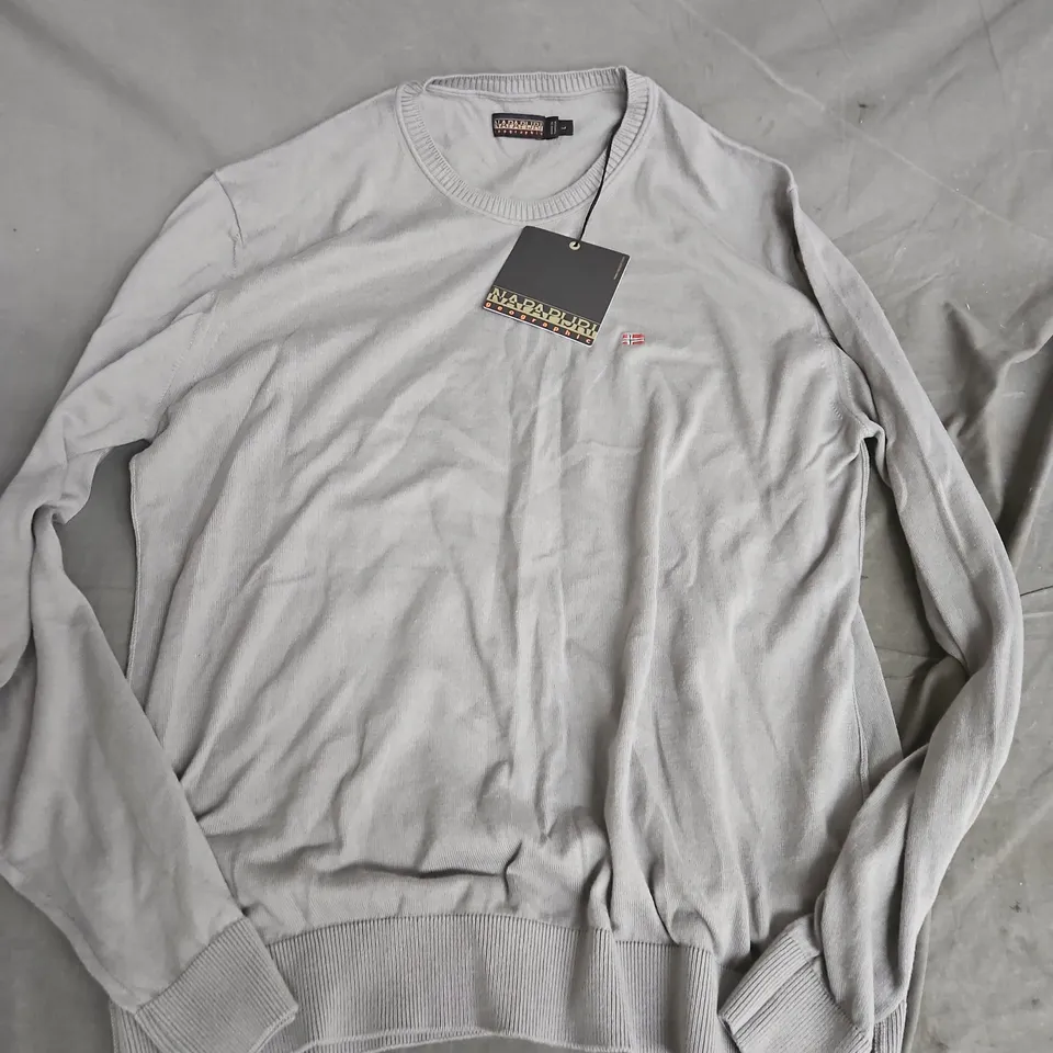 NAPAPIJRI GEOGRAPHIC SWEATSHIRT – GREY, SIZE L