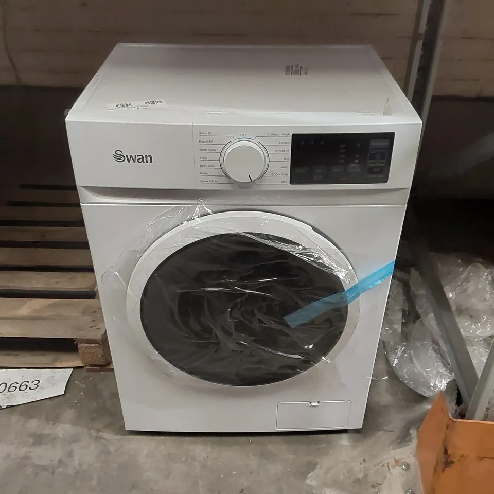 SWAN 8KG LOAD, 1400 SPIN FREESTANDING WASHING MACHINE - WHITE