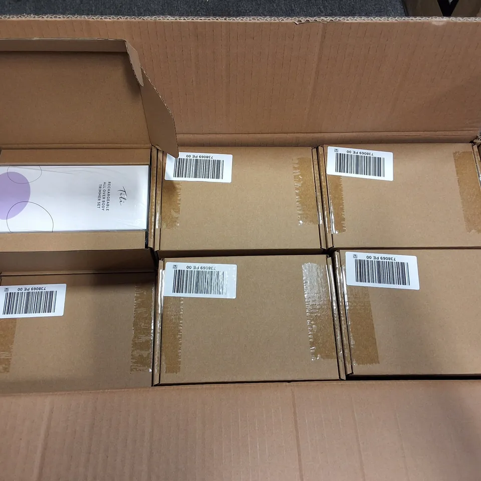 LOT OF 30 BRAND NEW TILI RECHARGABLE ALL OVER BODY TRIMMERS SETS