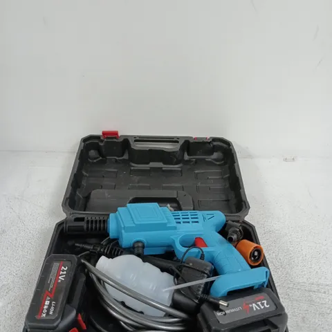 CORDLESS 21V POWER TOOL KIT IN BLUE CASE – BATTERY INCLUDED 