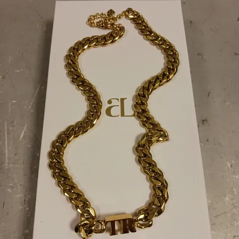 ABBOTT LYON PERSONALISED 'TR' CHAIN LINK NECKLACE 