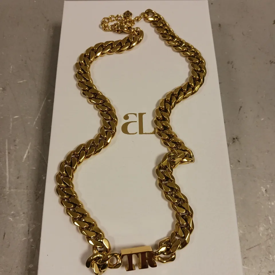 ABBOTT LYON PERSONALISED 'TR' CHAIN LINK NECKLACE 