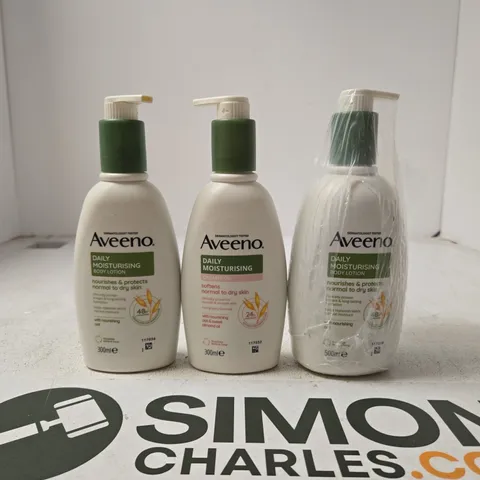 AVEENO DAILY MOISTURISING BODY LOTION – 300ML X2 AND 500ML (WRAPPED)