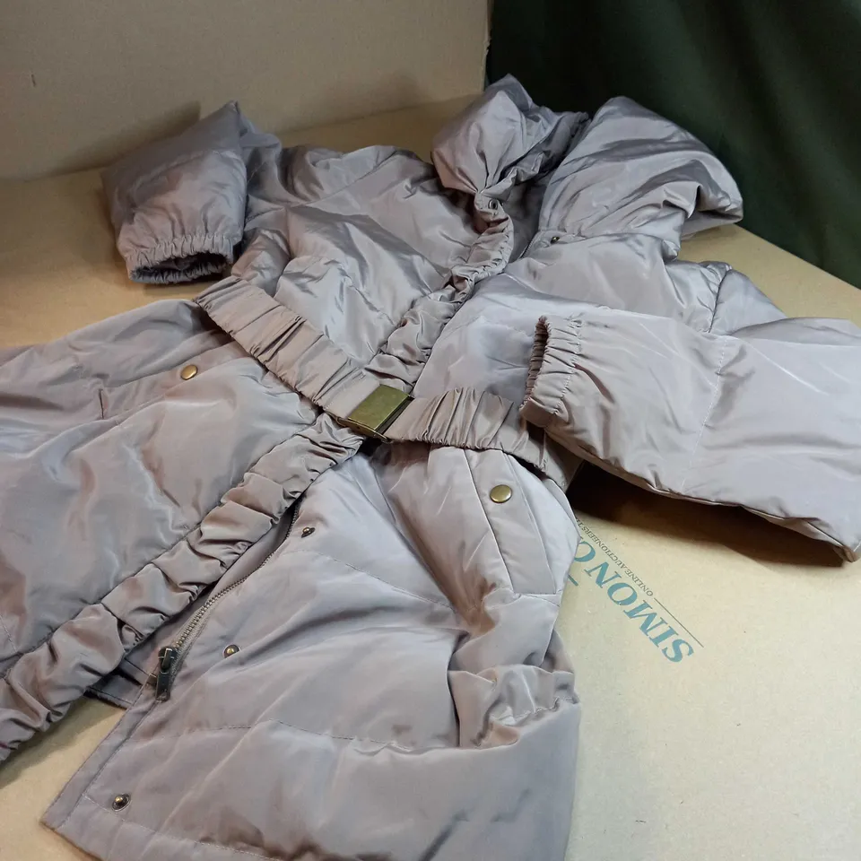 PHASE EIGHT COFFEE PADDED WINTER COAT - SIZE 16