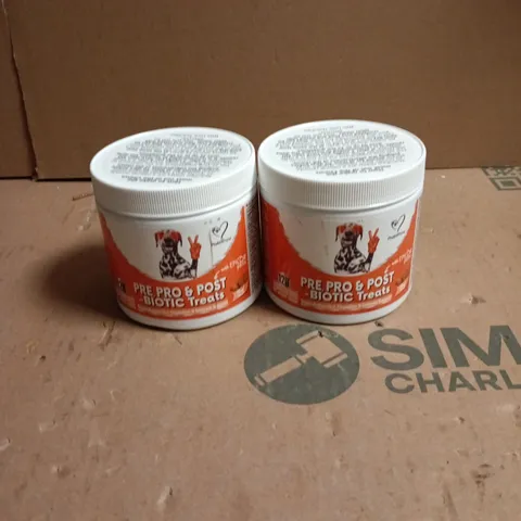 2 X NUTRIPAW PRE/PRO/POST BIOTIC TREATS FOR ALL DOG BREEDS 120 CHEWS