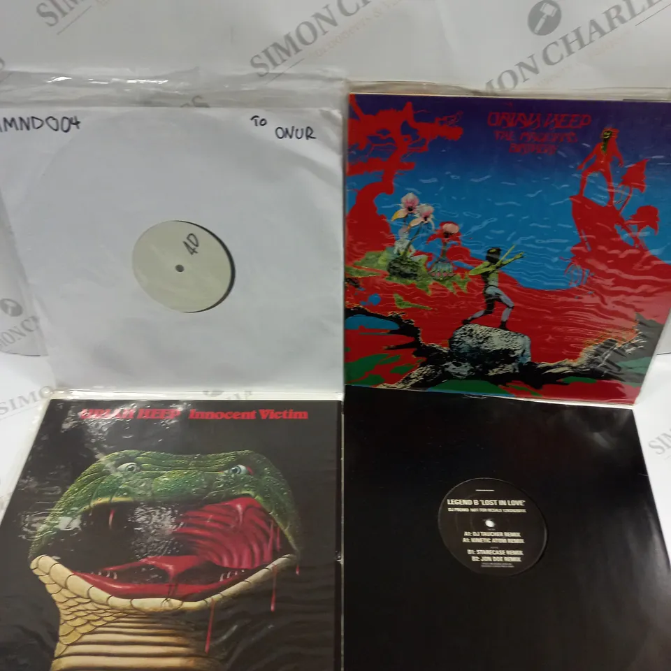APPROXIMATELY 10 ASSORTED VINYLS FROM VARIOUS ARTISTS TO INCLUDE JIM, SIMON & GARFUNKEL, SABRINA ETC 