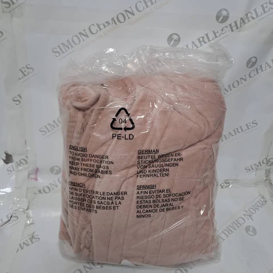 COZEE HOME VELVET SOFT HEATED BLANKET IN PINK