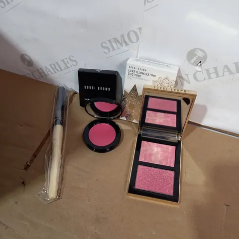 BOBBI BROWN SHEER POWDER BRUSH, POT ROUGE AND HIGHLIGHTING POWDER	