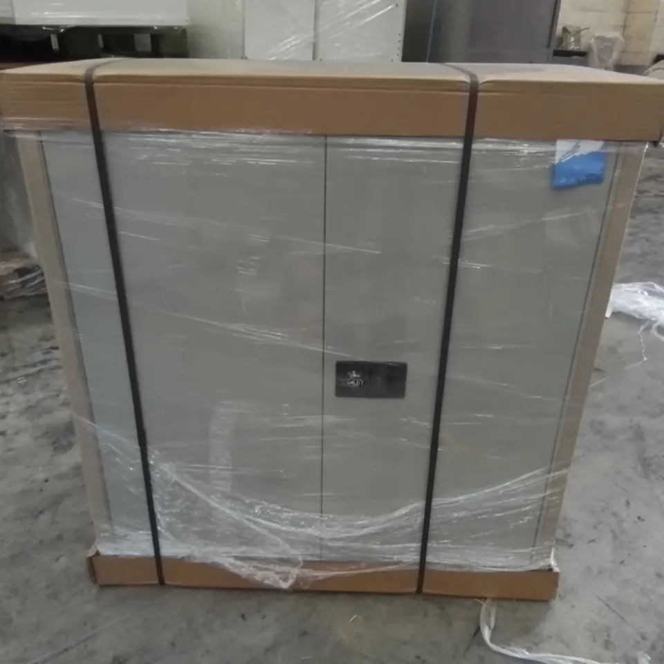 SEALED STATIONERY CUPBOARD 1000MM GOOSE GREY 