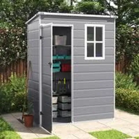 BOXED BREEINS PLASTIC SHED BLACK AND GREY (3 BOXES)