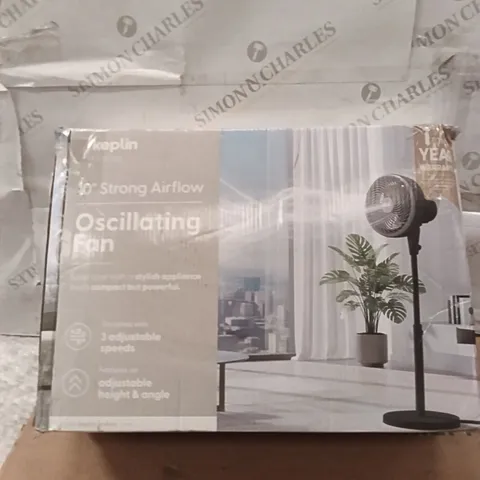 BOXED KEPLIN OSCILLATING FAN BLACK 