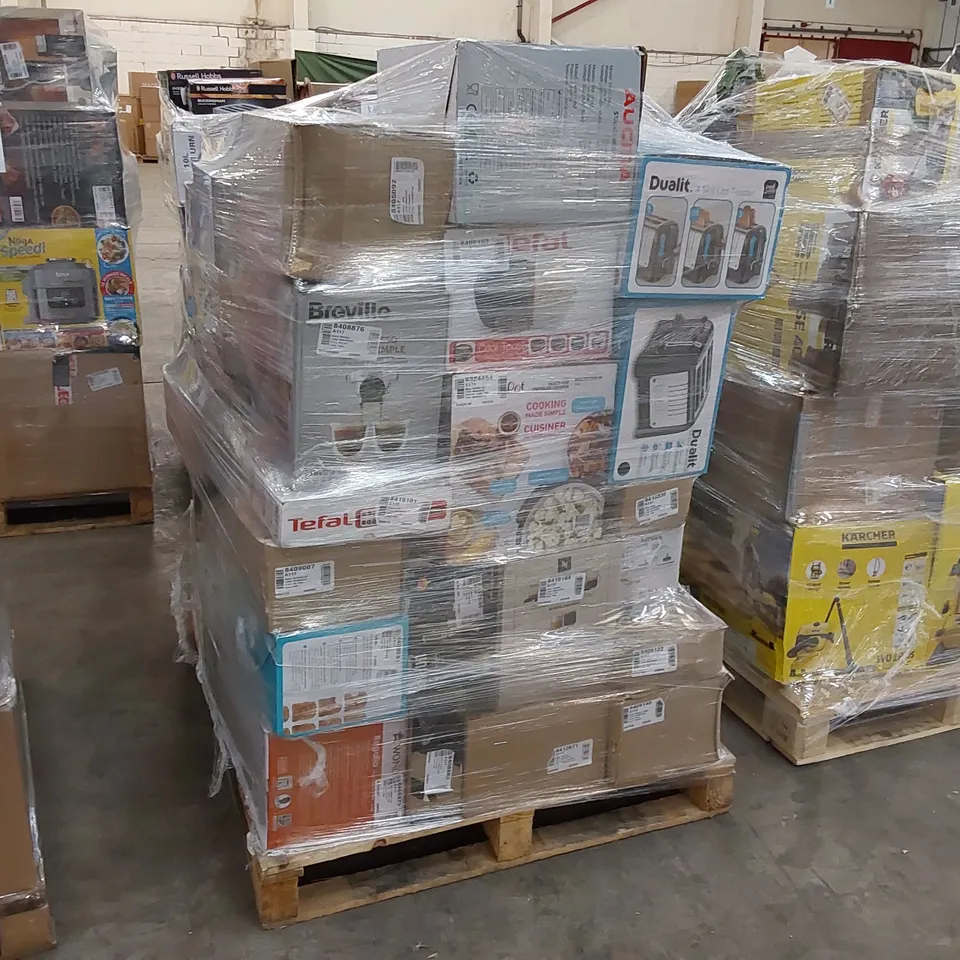 PALLET OF APPROXIMATELY 56 UNPROCESSED RAW RETURN HOUSEHOLD AND ELECTRICAL GOODS TO INCLUDE;