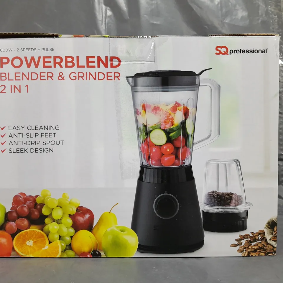 BOXED POWERBLEND 2-IN-1 BLENDER & GRINDER