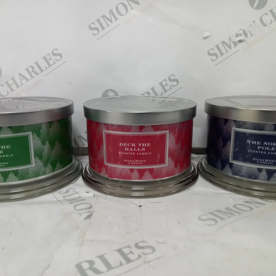BOXED SET OF 3 HOMEWORX SENTED CANDLES
