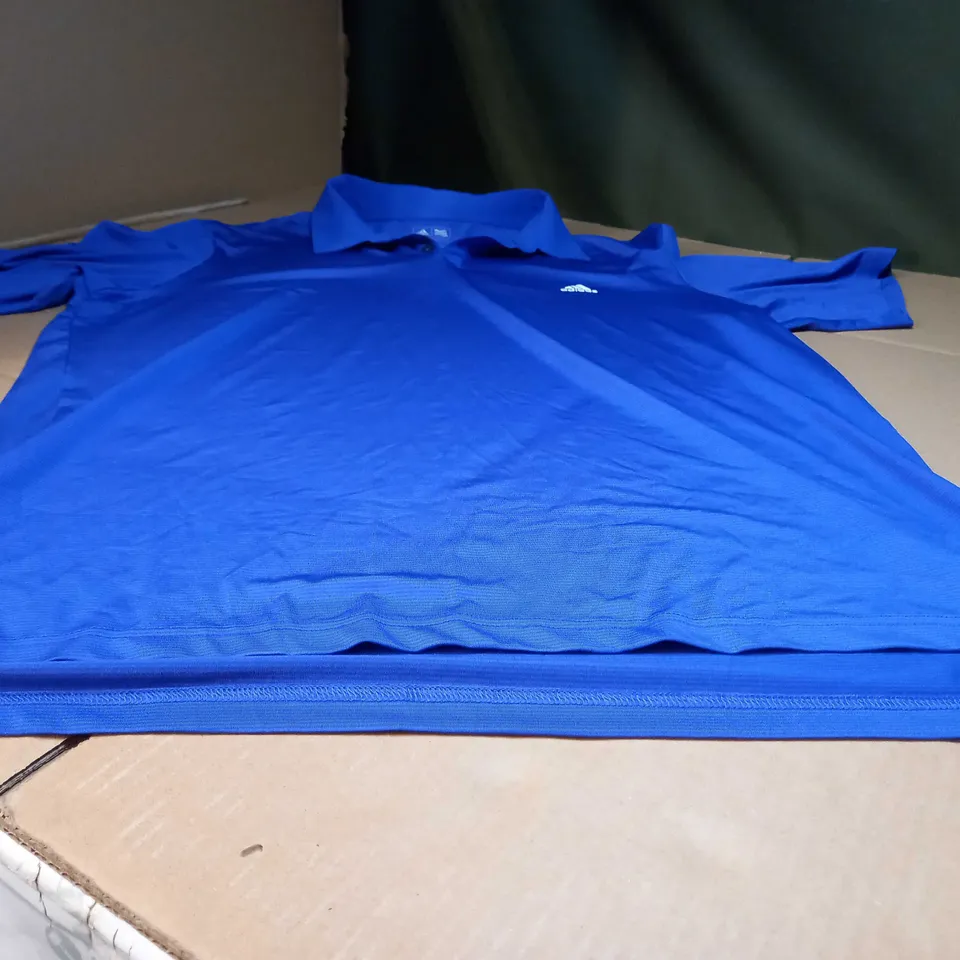ADIDAS ROYAL BLUE/LOGO FITNESS TOP - XL
