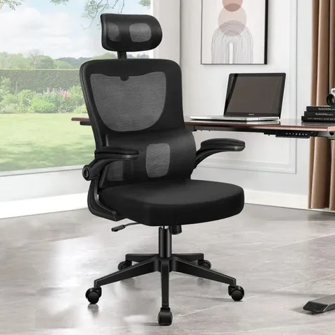 BOXED OFFICE CHAIR WITH HEADREST 